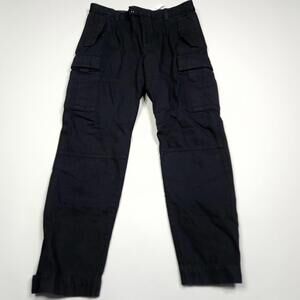 $160 Banana Republic Alton Denim Cargo Pant Military Utility Black Hiking  34x30